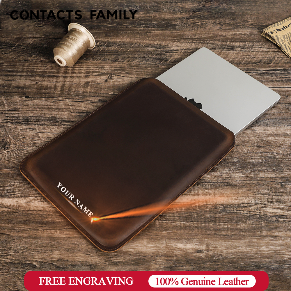 Luxury Bags For Laptop - Luxury Genuine Leather Laptop Sleeve Case