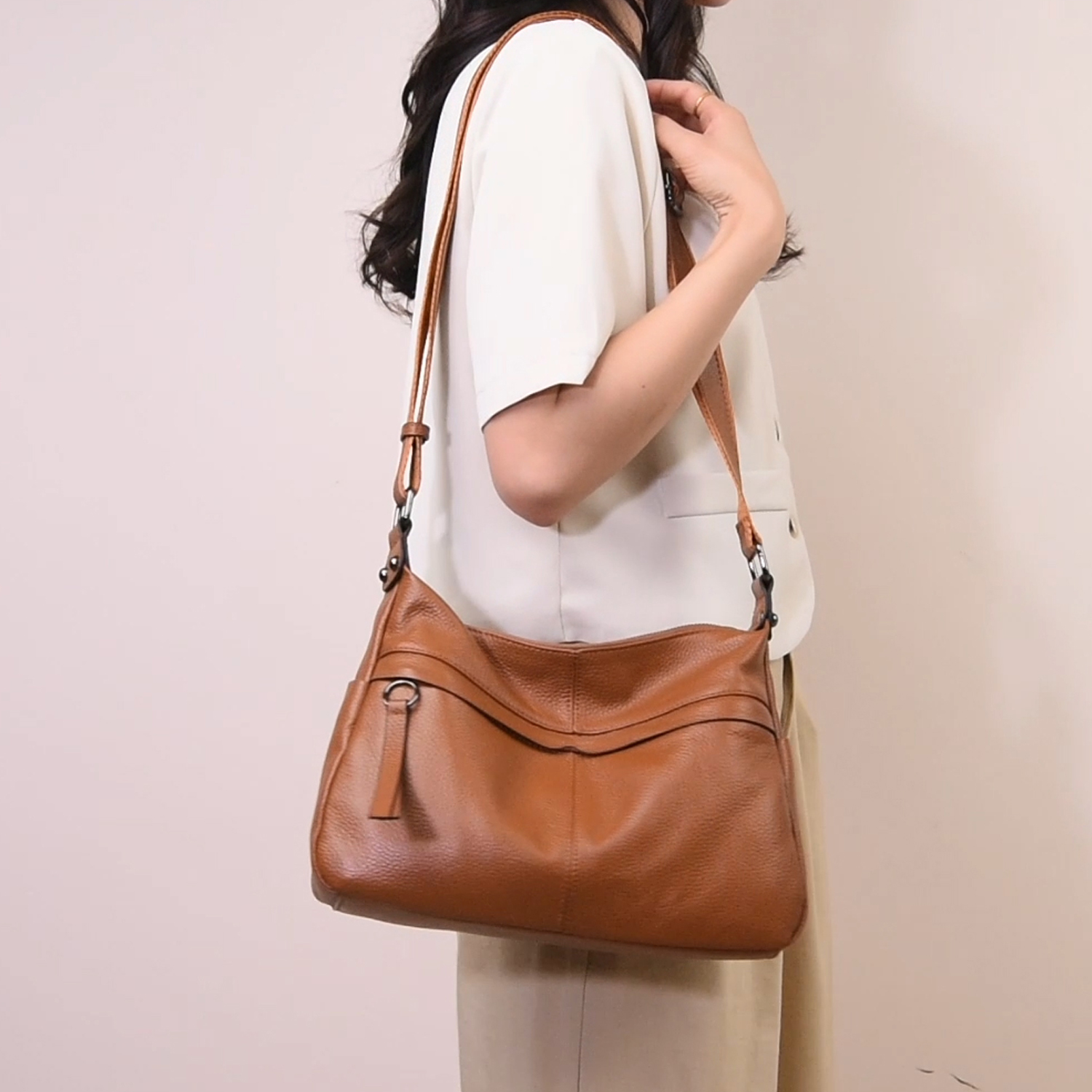 Luxury Bags On Sales - Women's shoulder bag minimalist retro genuine