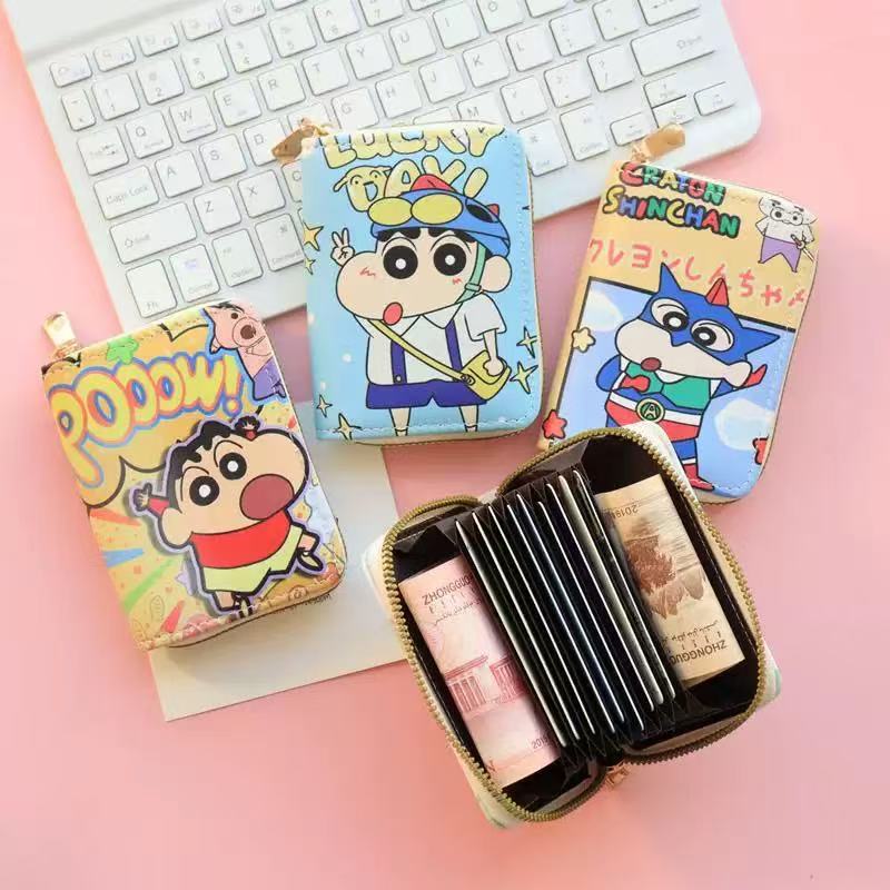 Accordion Wallet Zip - 2025 New Crayon Shin-chan Cute Compact