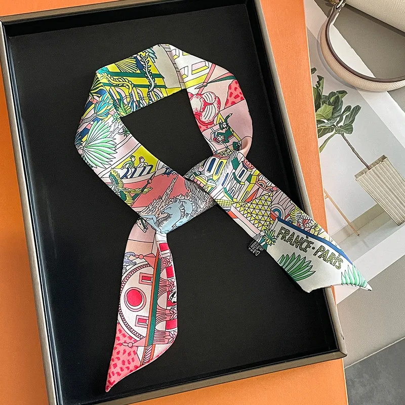 Luxury Bags Brand - Luxury Design Horse Print Skinny Silk