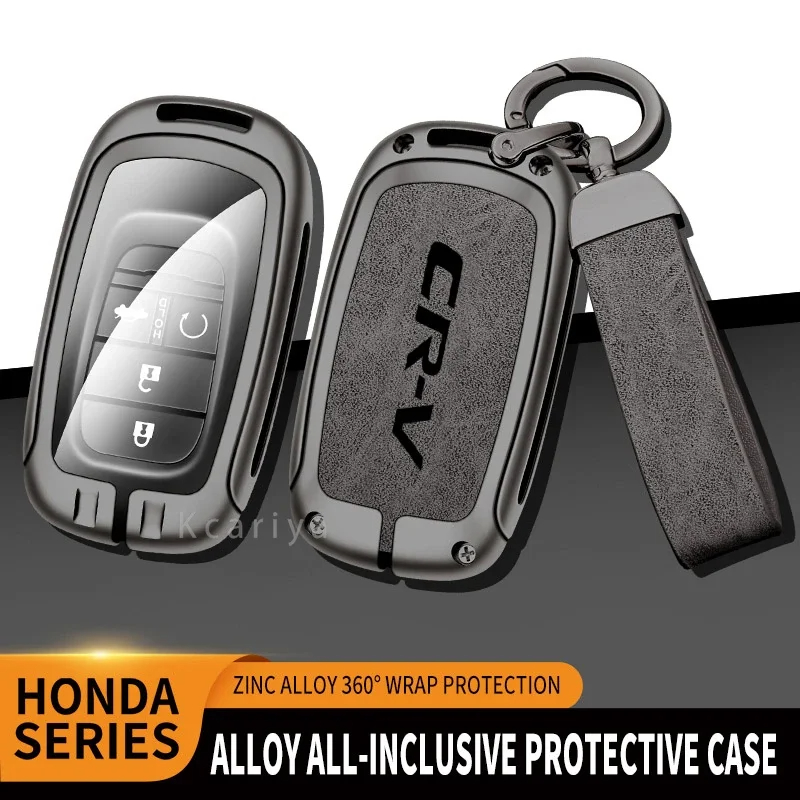 Key Holder Leather Pouch - Zinc Alloy Leather Car Key Case