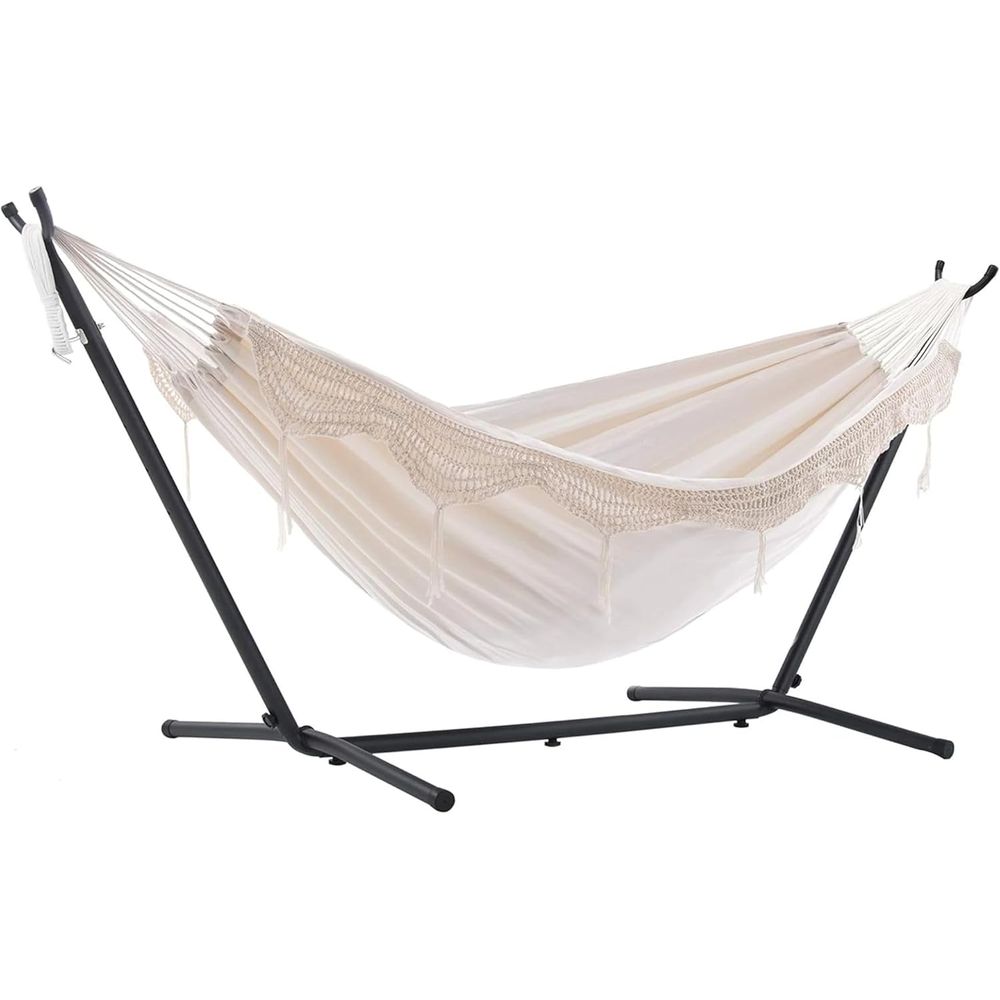 Luxury Bags Usa - Luxury Double Cotton Hammock with Steel