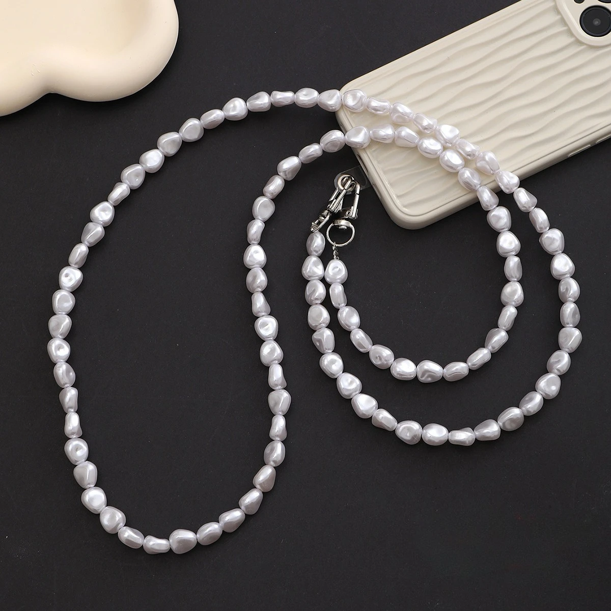 Luxury Bags For Women - Mobile Phone Lanyard Luxury Pearl Bead