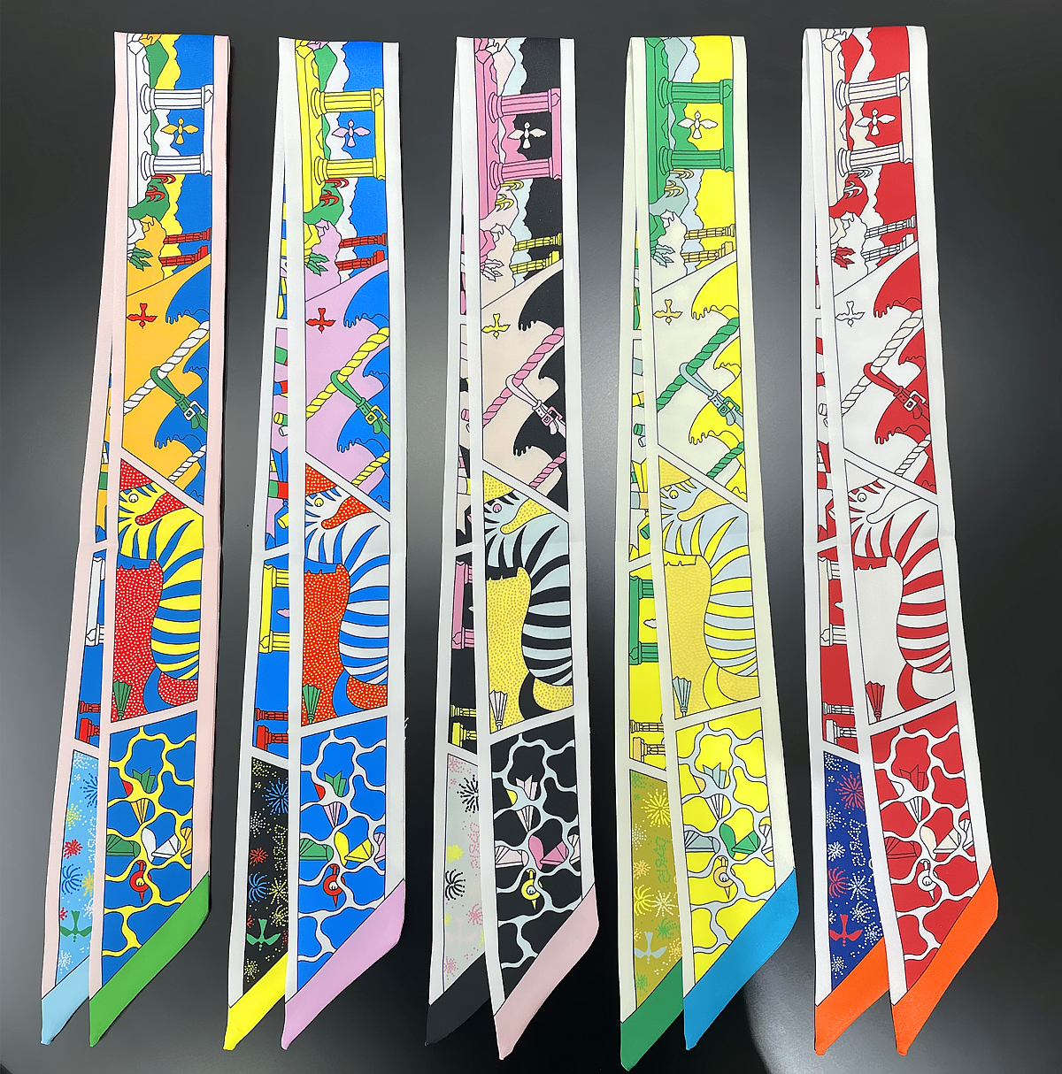 Luxury Bags Brand - 2024 Brand Design Zebra Silk Scarf
