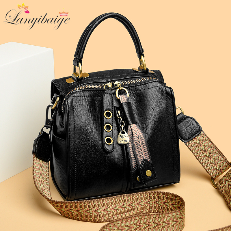 Key Holder Leather Pouch - Cow Leather Women Messenger Bag New