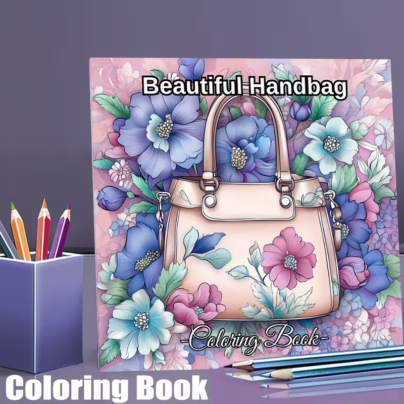 Luxury Bags For Young Adults - Beautiful Handbag Adult Coloring Book 24