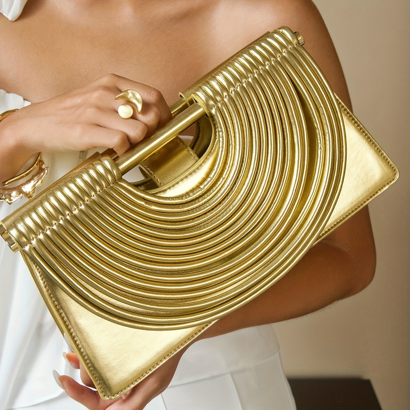 Luxury Bags For Laptop - Handbags for Women 2025 New Gold