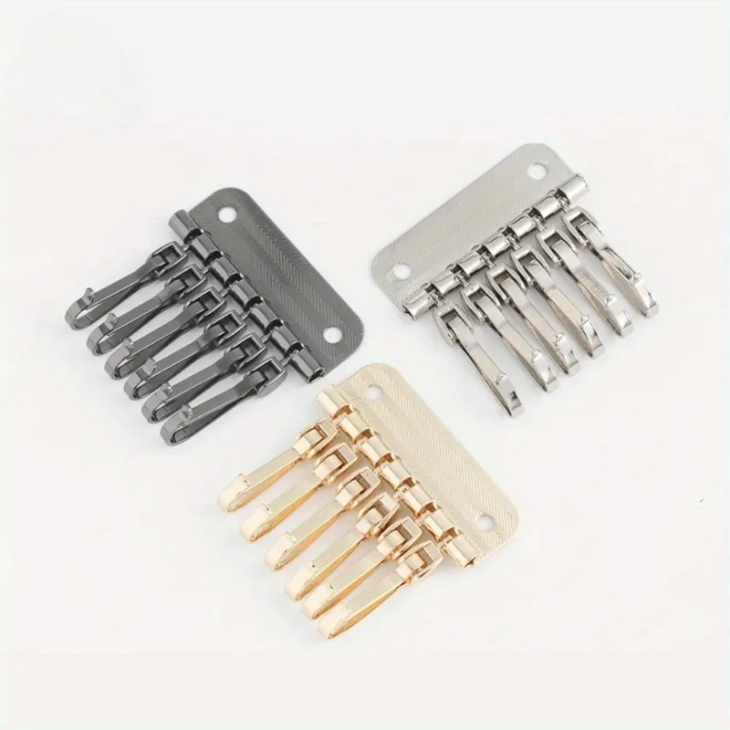 1PC Wallet Key Row 6 Hooks Key - Key Holder Leather Pouch のレビューと価格