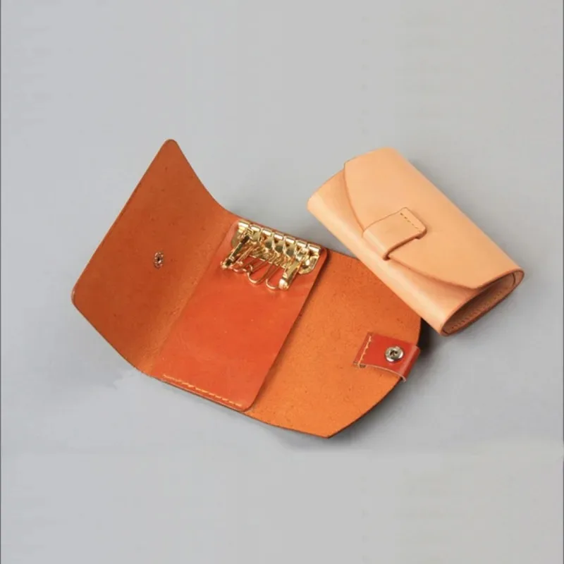 1PC Wallet Key Row 6 Hooks Key - Key Holder Leather Pouch のレビューと価格