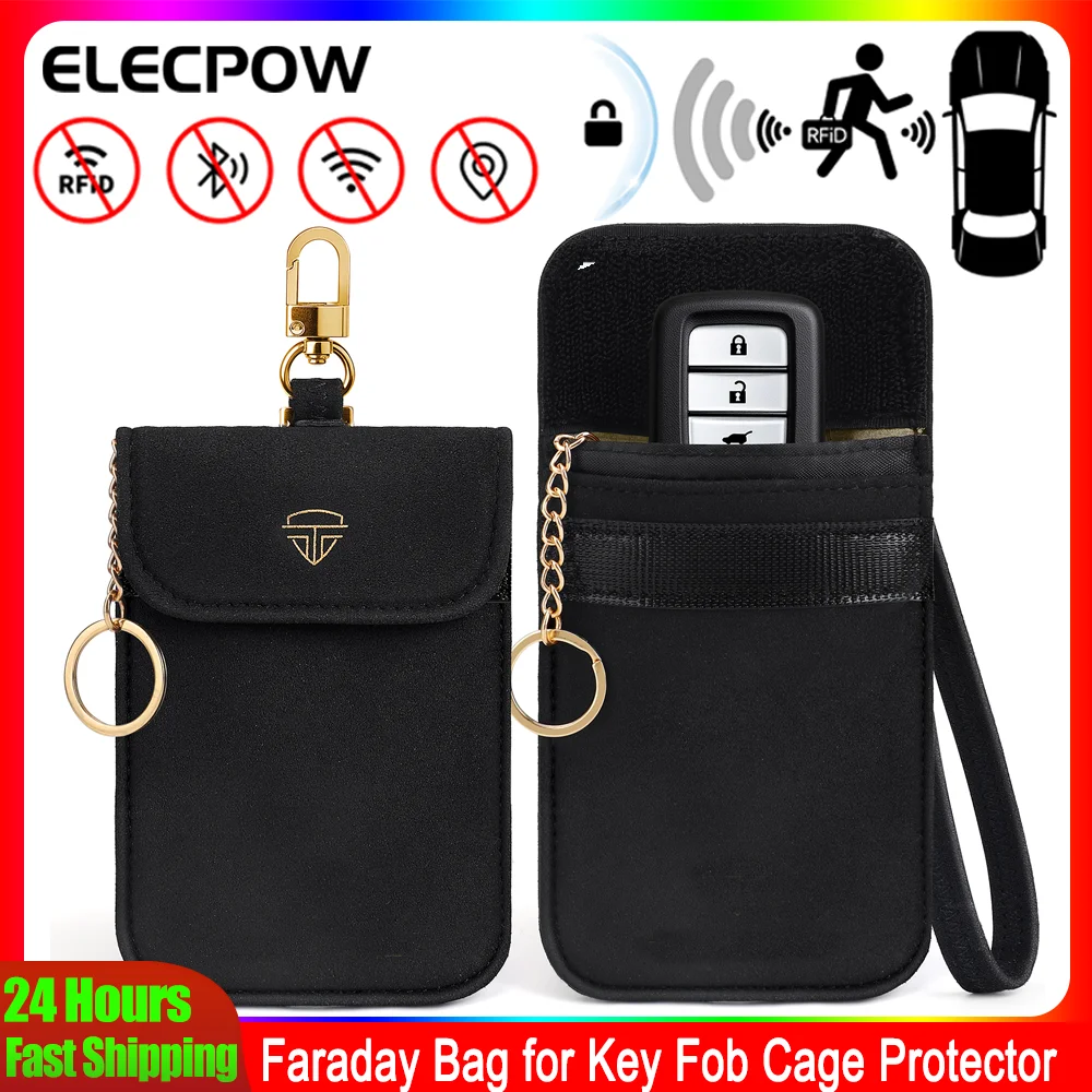 Faraday Pouch for Car Keys Car - Key Holder Leather Pouch のレビューと価格