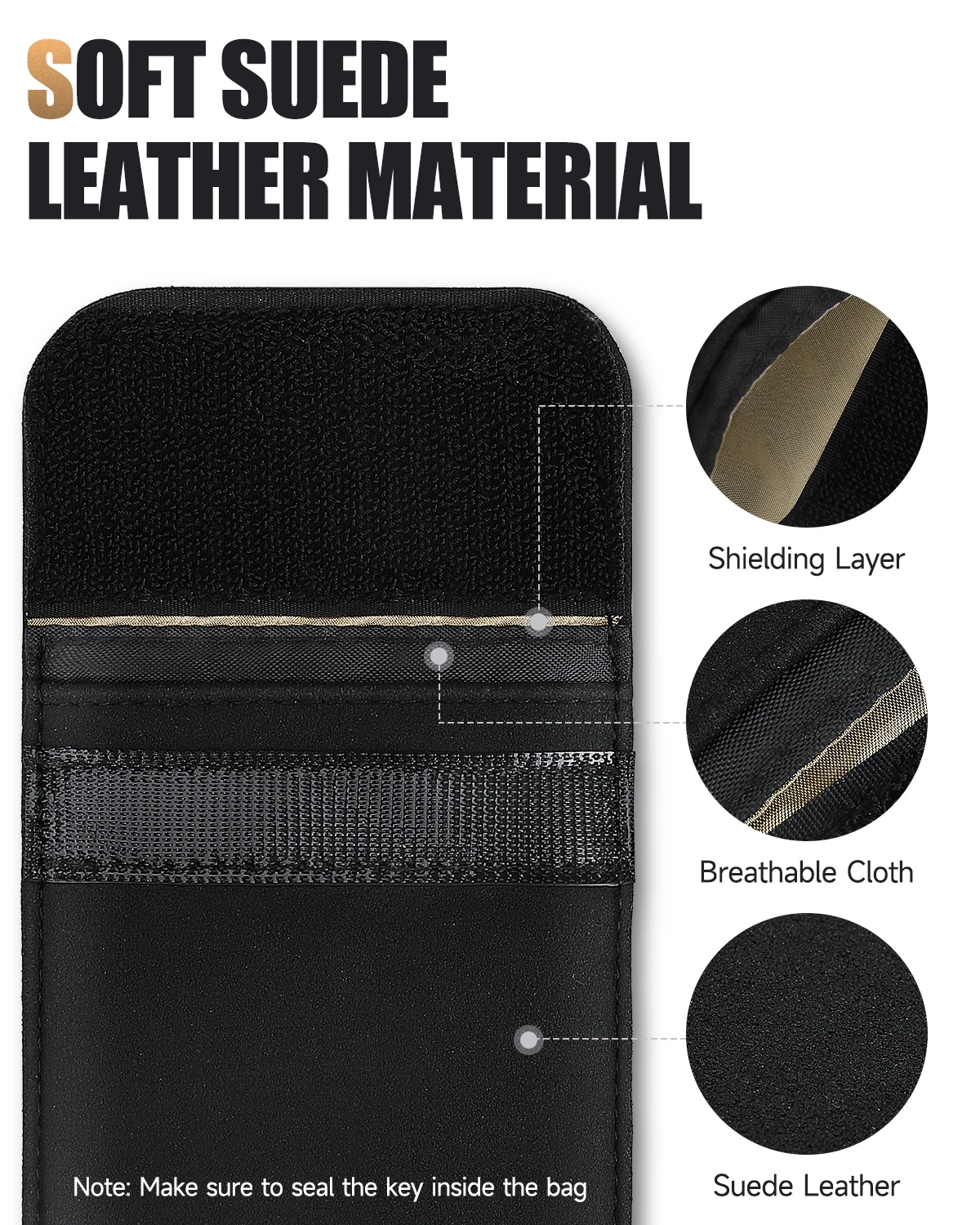Faraday Pouch for Car Keys Car - Key Holder Leather Pouch のレビューと価格
