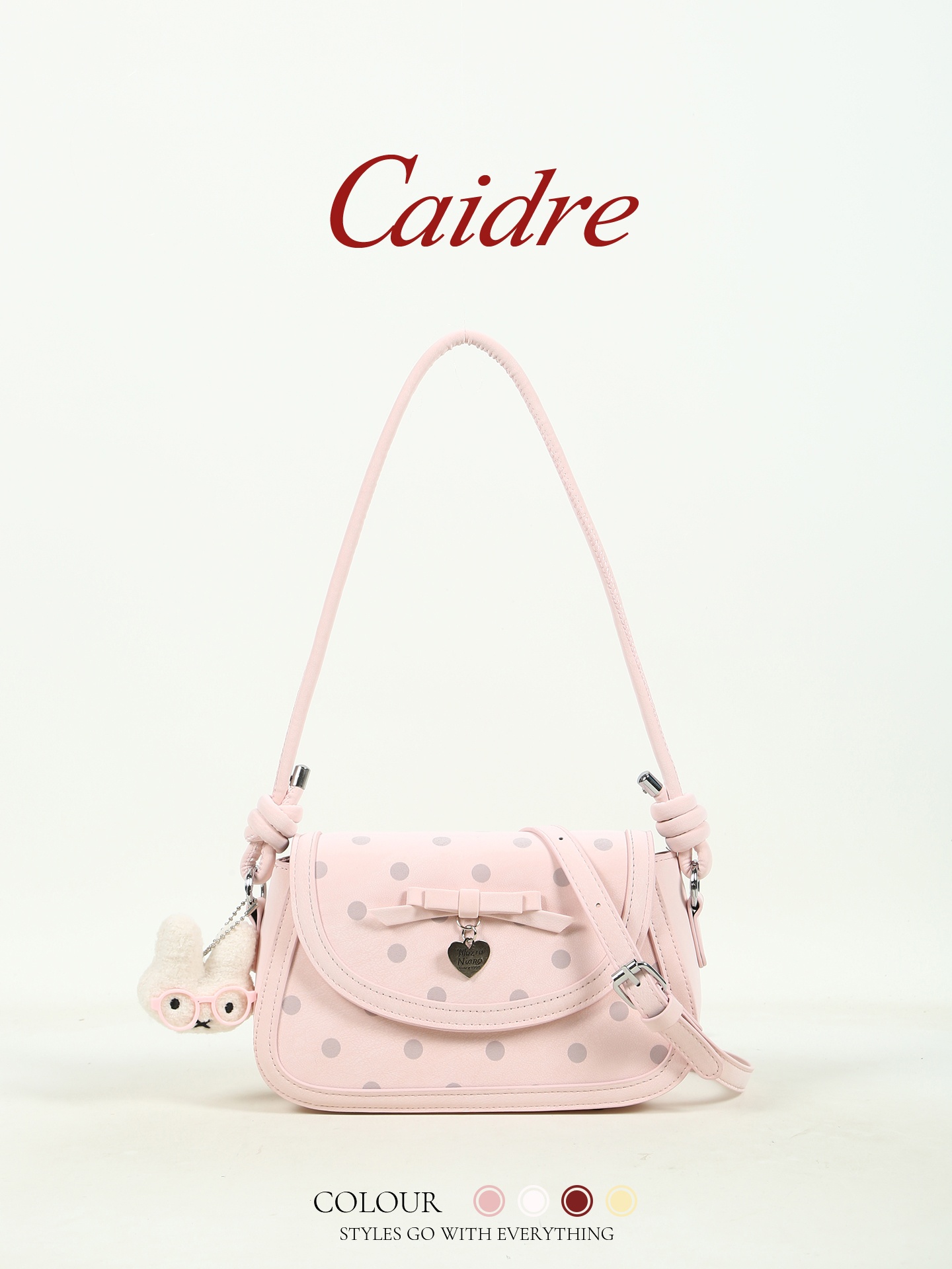 New Pink Polka Dot Underarm Cr - Luxury Bags For Young Adults のレビューと価格