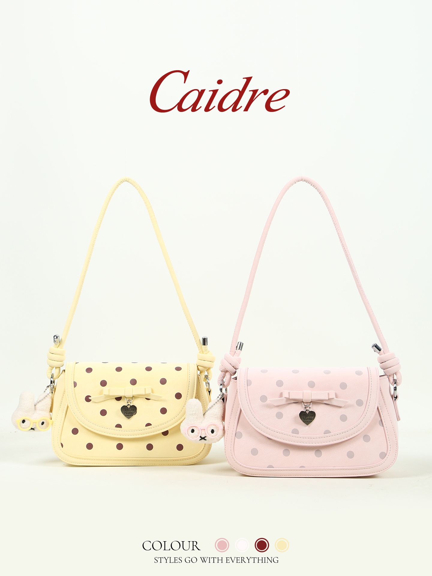New Pink Polka Dot Underarm Cr - Luxury Bags For Young Adults のレビューと価格