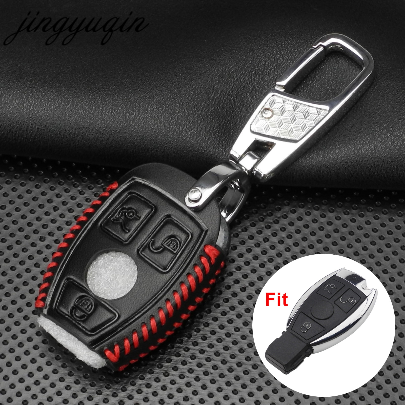 jingyuqin Leather Car Key Bag  - Key Holder Leather Pouch のレビューと価格