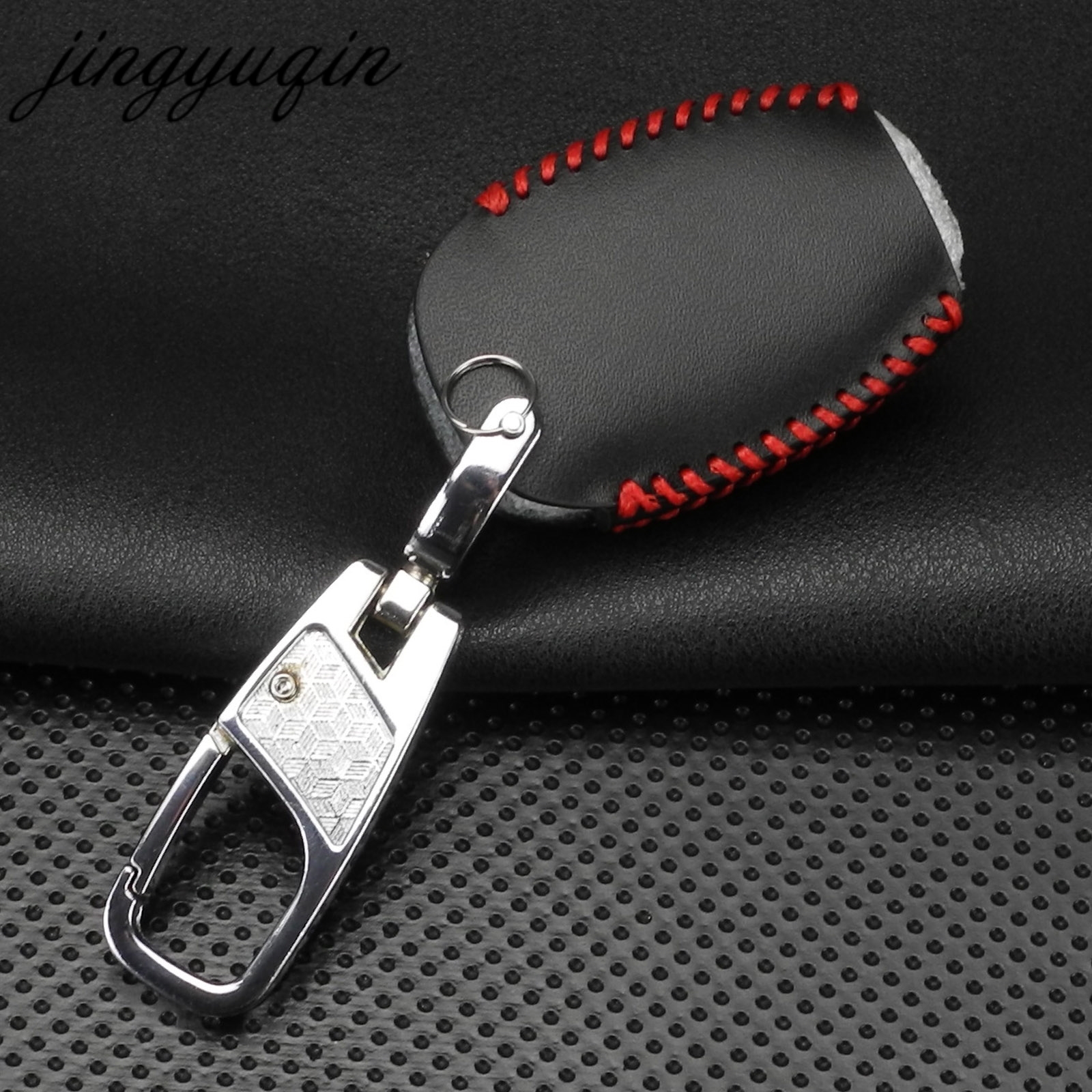 jingyuqin Leather Car Key Bag  - Key Holder Leather Pouch のレビューと価格