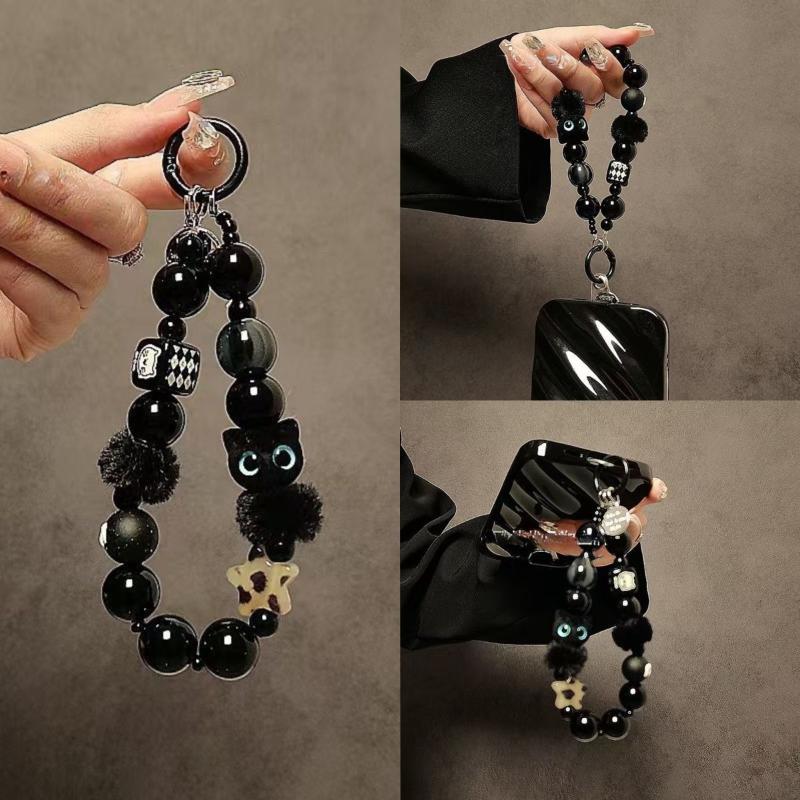 Luxury Black Fluffy Cat Phone  - Luxury Bags For Women のレビューと価格