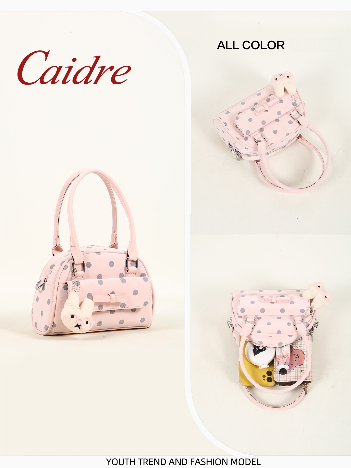 New Arrival Polka Dot Handbag  - Luxury Bags For Young Adults のレビューと価格