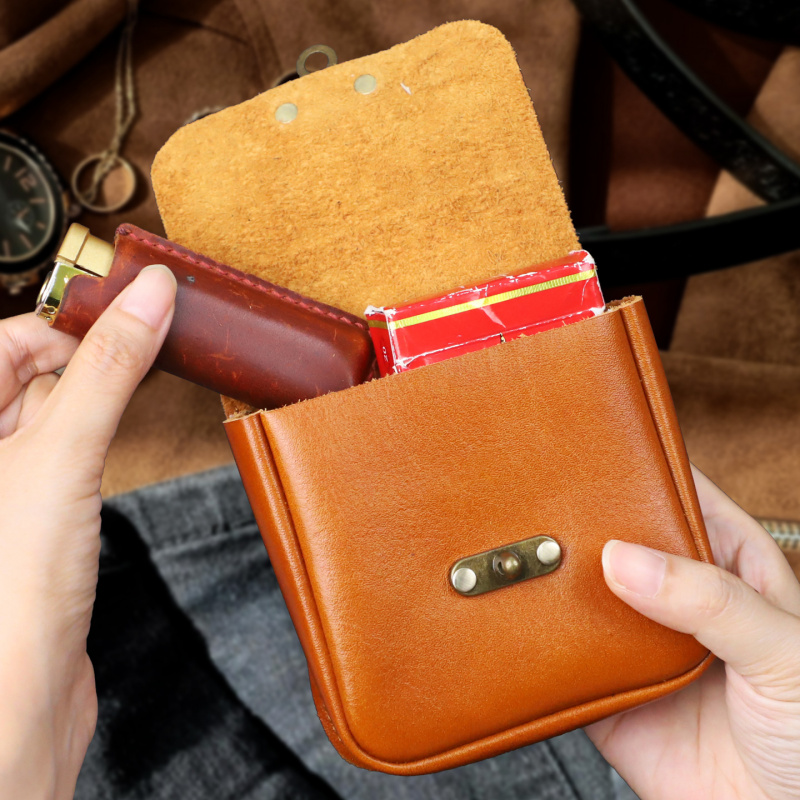 Soft Cowhide Small Waist Bag G - Key Holder Leather Pouch のレビューと価格