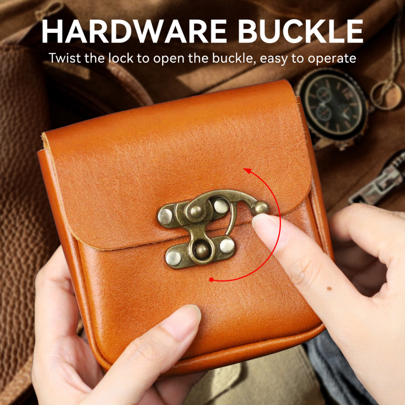 Soft Cowhide Small Waist Bag G - Key Holder Leather Pouch のレビューと価格