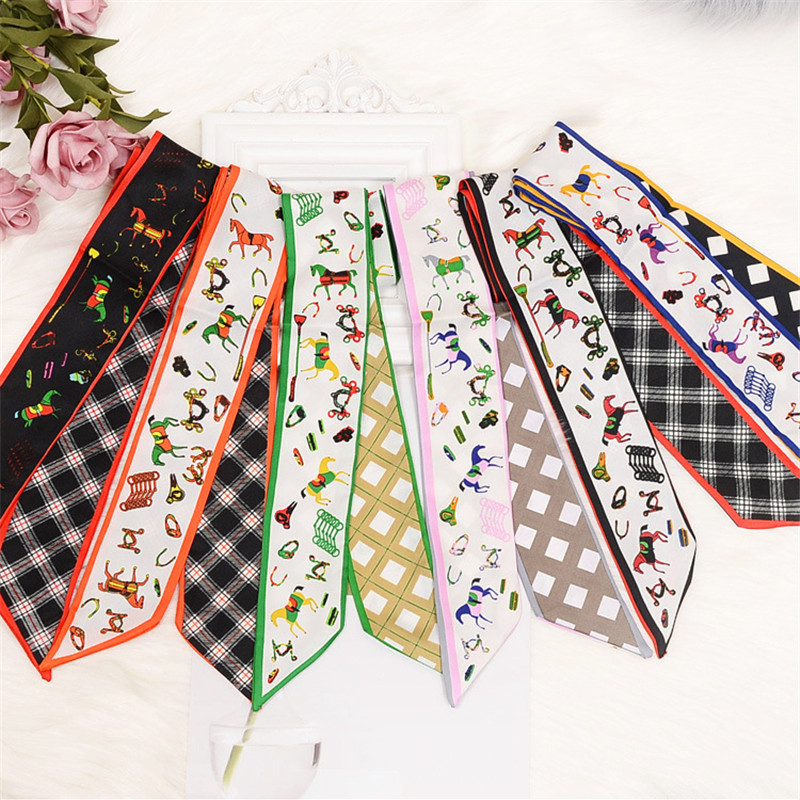 Horse Plaid Skinny Scarf Women - Luxury Bags Brand のレビューと価格