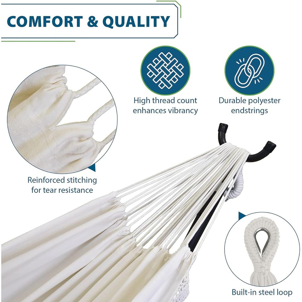 Luxury Double Cotton Hammock w - Luxury Bags Usa のレビューと価格