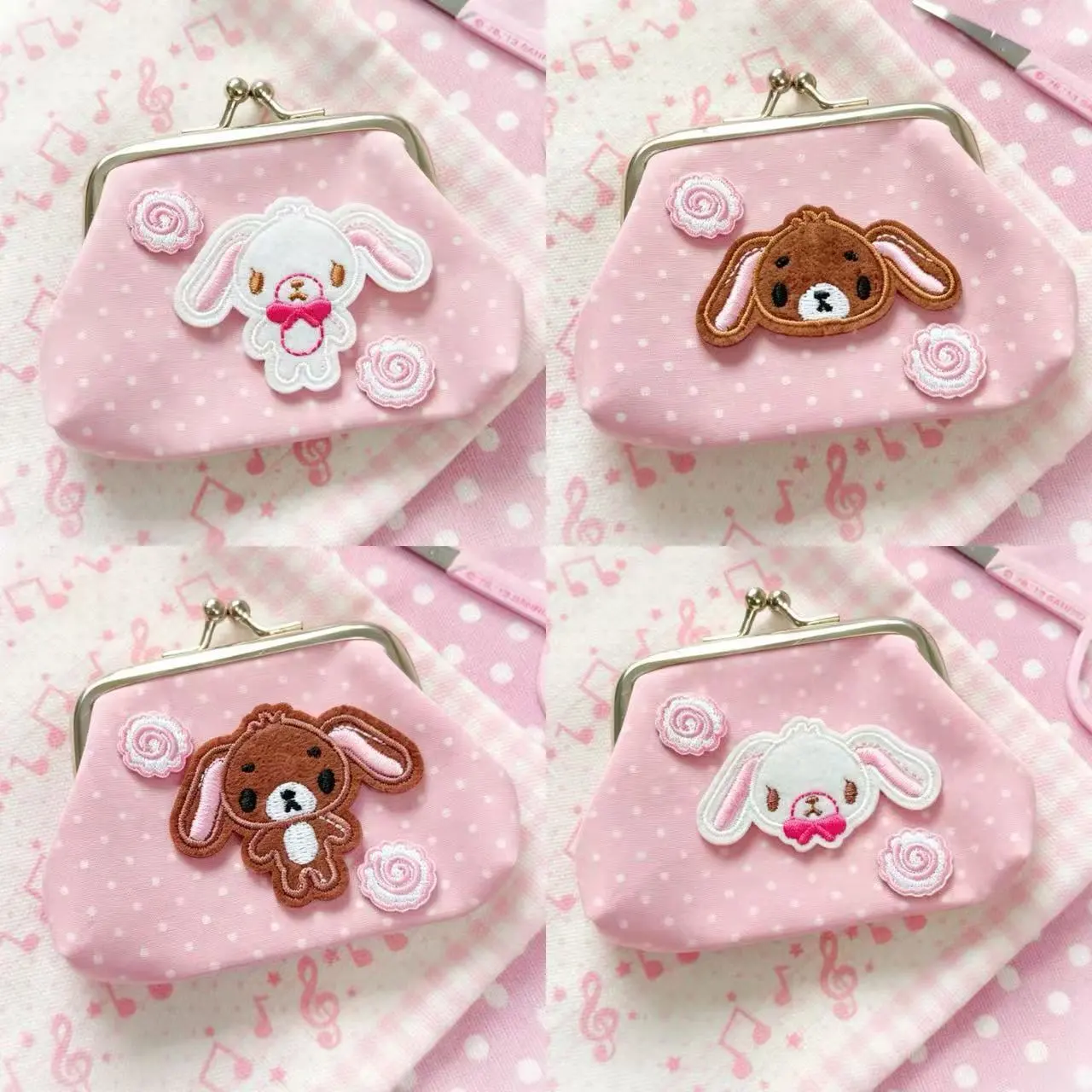 Sanrio Sugar Bunnies Mini Coin - Key Holder Leather Pouch のレビューと価格