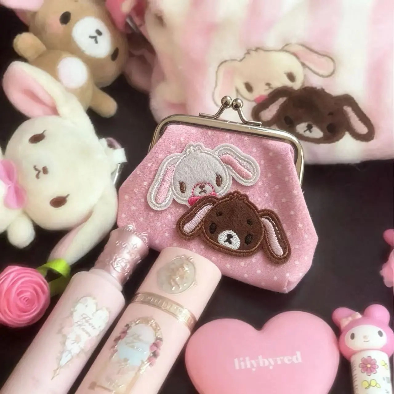 Sanrio Sugar Bunnies Mini Coin - Key Holder Leather Pouch のレビューと価格