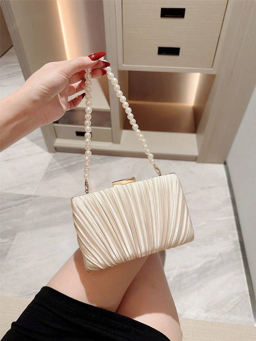 Quiet Luxury Pleated Faux Pear - Luxury Bags Quiet のレビューと価格