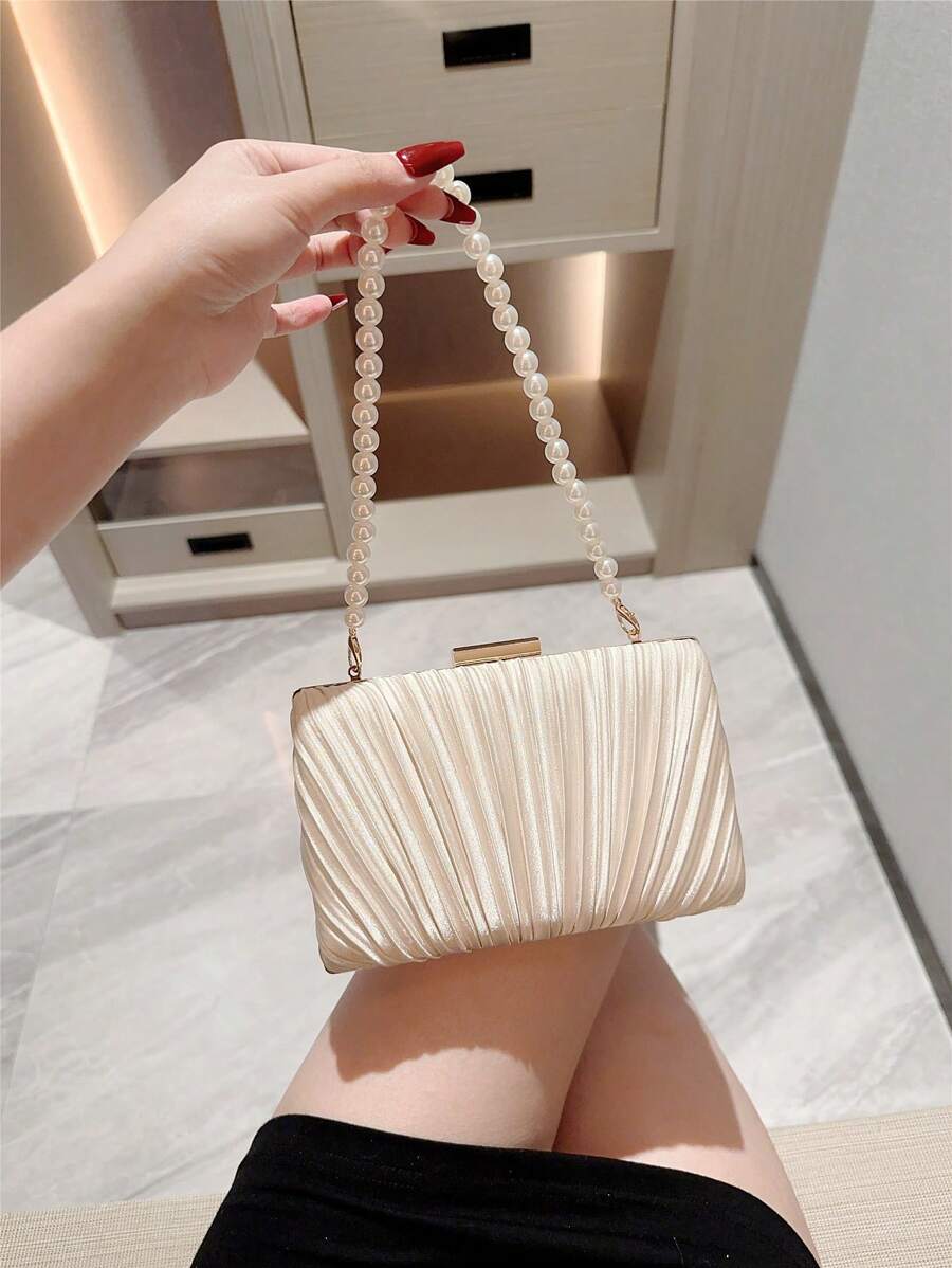 Quiet Luxury Pleated Faux Pear - Luxury Bags Quiet のレビューと価格