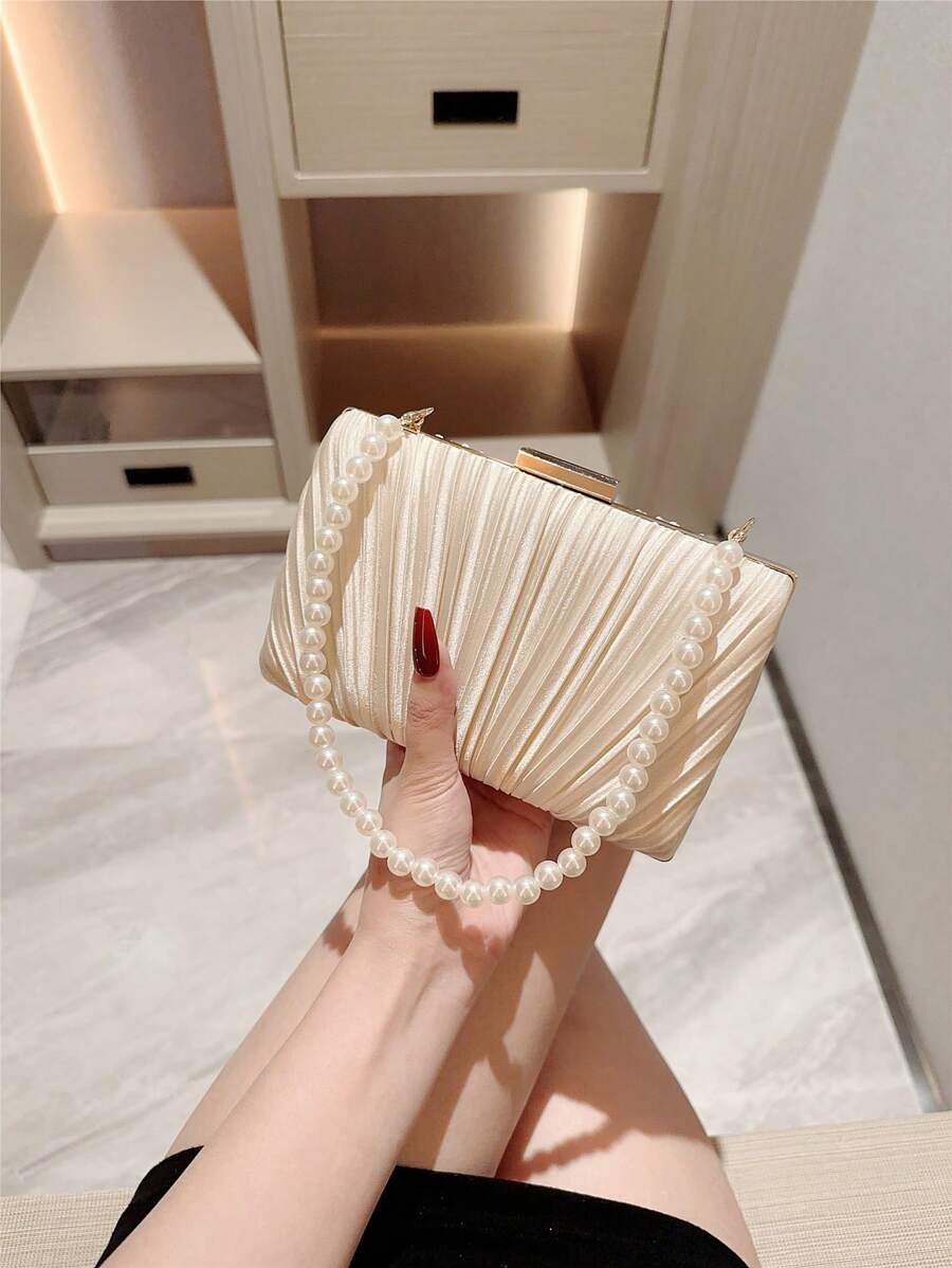 Quiet Luxury Pleated Faux Pear - Luxury Bags Quiet のレビューと価格