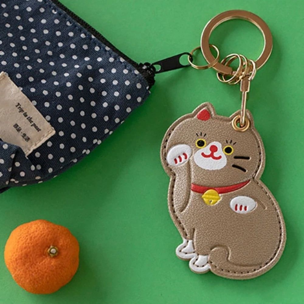 Cute Cartoon Cat Access Card H - Key Holder Leather Pouch のレビューと価格