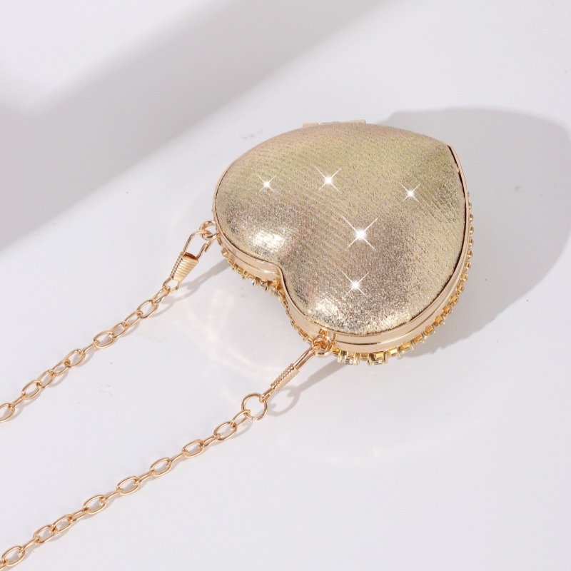 Mini Heart-shaped Diamond Sett - Luxury Bags For Women のレビューと価格