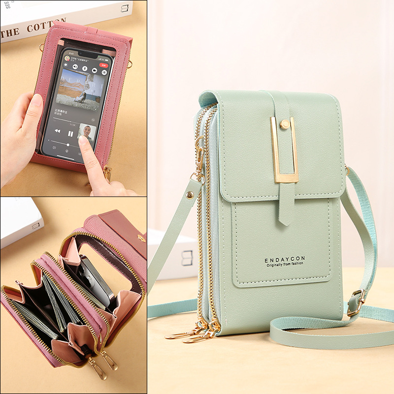 Touch Screen Cell Phone Women  - Accordion Wallet Zip のレビューと価格