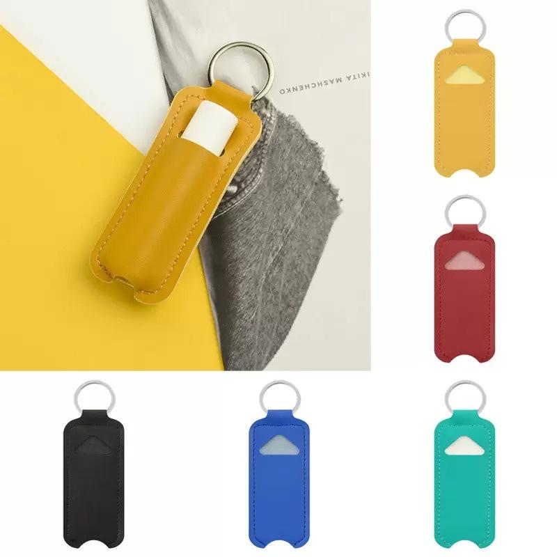 Holder Portable Lip Balm Bottl - Key Holder Leather Pouch のレビューと価格