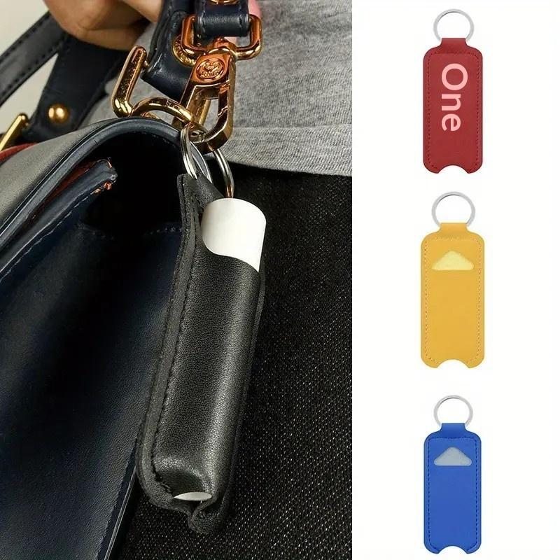 Holder Portable Lip Balm Bottl - Key Holder Leather Pouch のレビューと価格