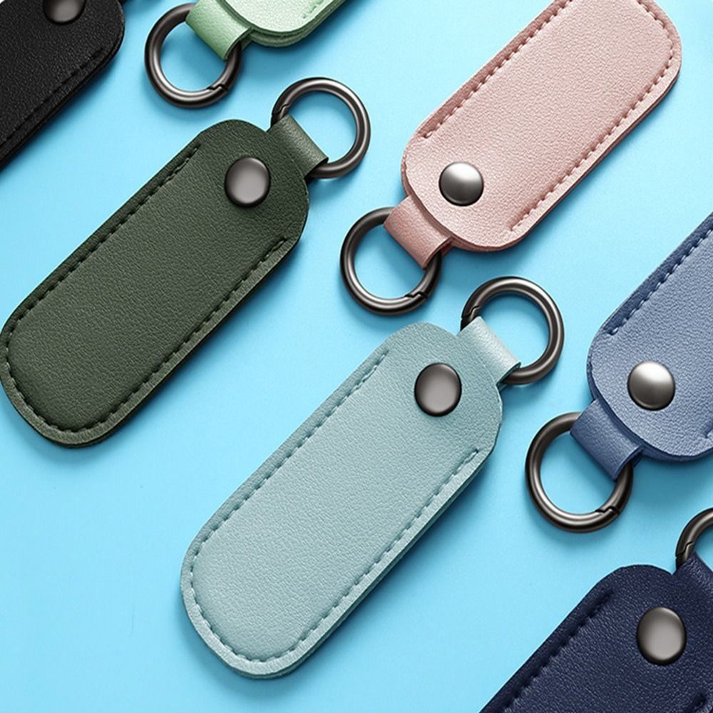 8 Colors U Disk Pouch Key Ring - Key Holder Leather Pouch のレビューと価格
