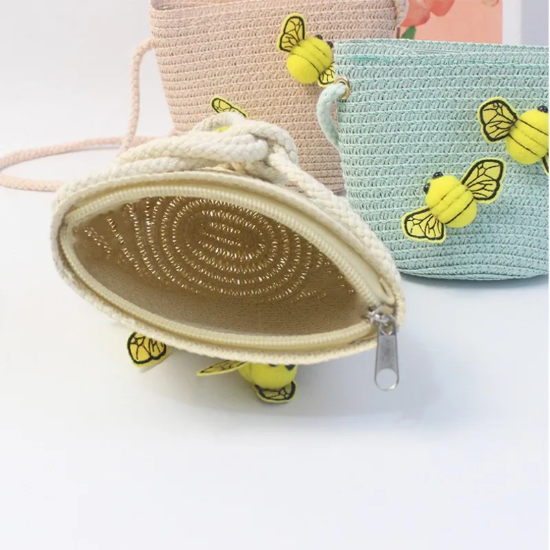 Children's Straw Crossbody Bag - Accordion Wallet Zip のレビューと価格