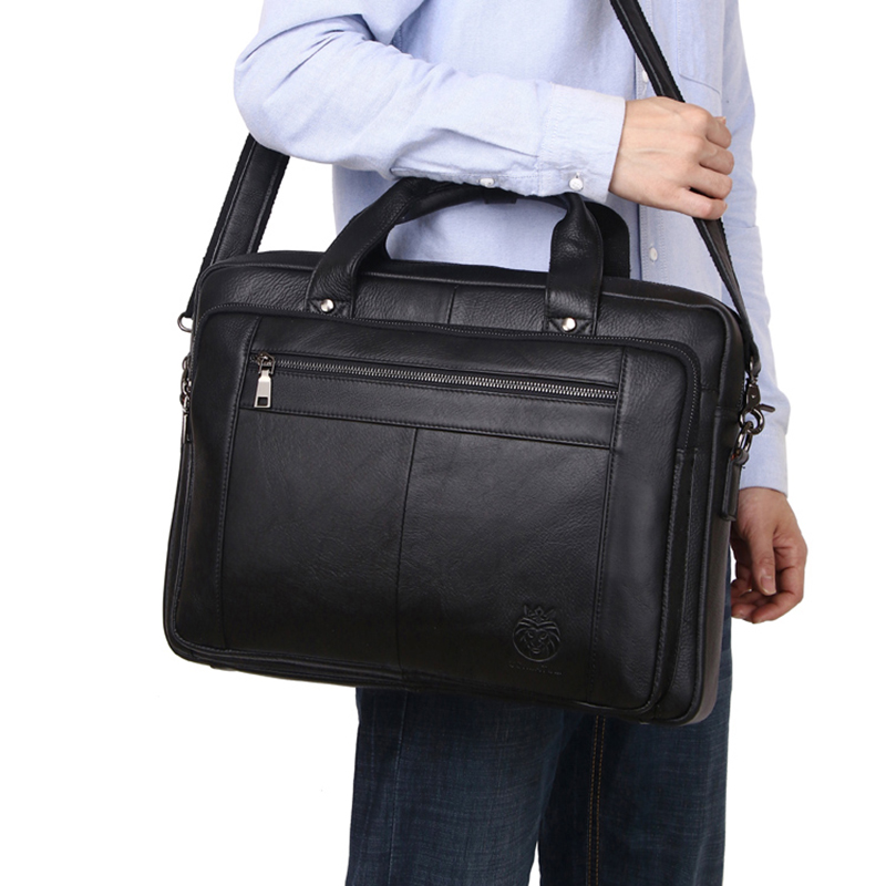 SCHLATUM Genuine Leather Bussi - Luxury Bags For Laptop のレビューと価格