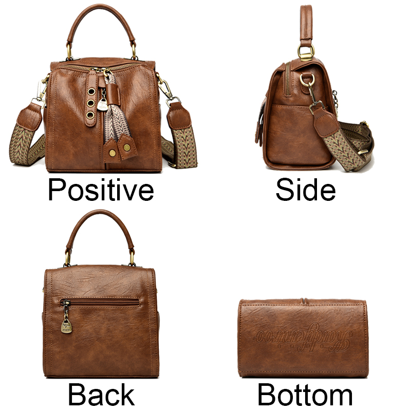 Cow Leather Women Messenger Ba - Key Holder Leather Pouch のレビューと価格