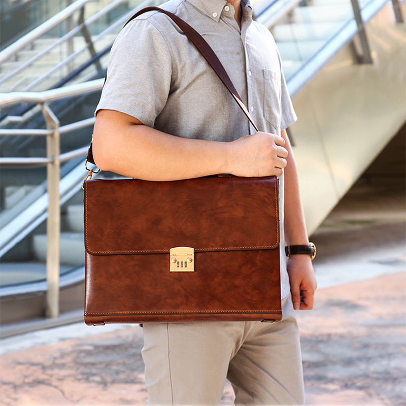 Luxury Leather Briefcases For  - Luxury Bags For Laptop のレビューと価格