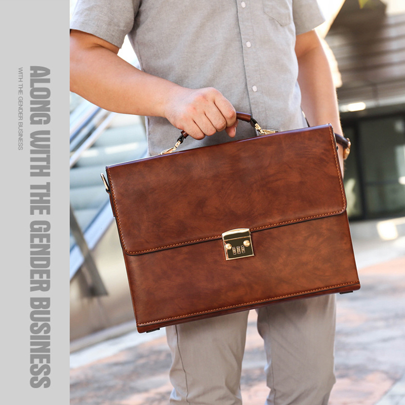 Luxury Leather Briefcases For  - Luxury Bags For Laptop のレビューと価格