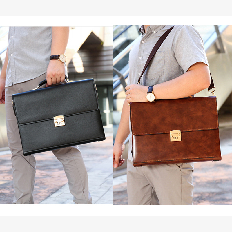 Luxury Leather Briefcases For  - Luxury Bags For Laptop のレビューと価格