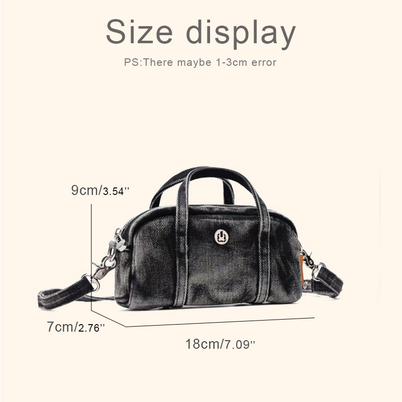 Korean Casual Mini Denim Box B - Luxury Bags For Women のレビューと価格