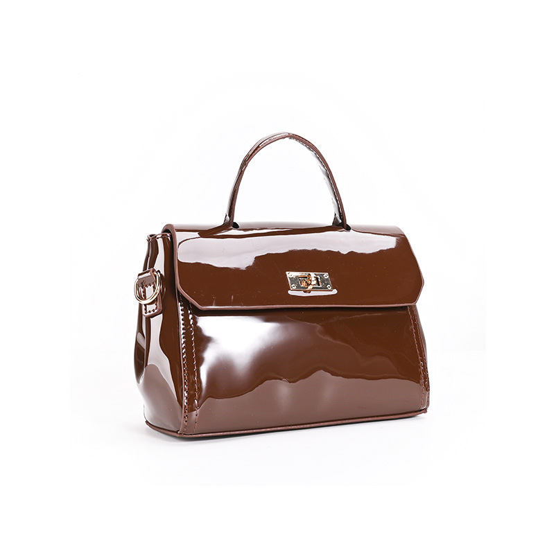 Vintage Glossy Women's Shoulde - Top Handle Patent Bag のレビューと価格