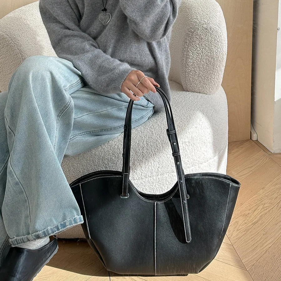 Vintage Women Handbag Large Ca - Luxury Bags Big のレビューと価格