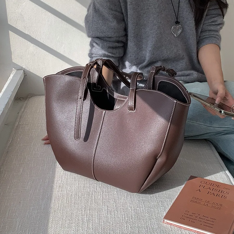 Vintage Women Handbag Large Ca - Luxury Bags Big のレビューと価格