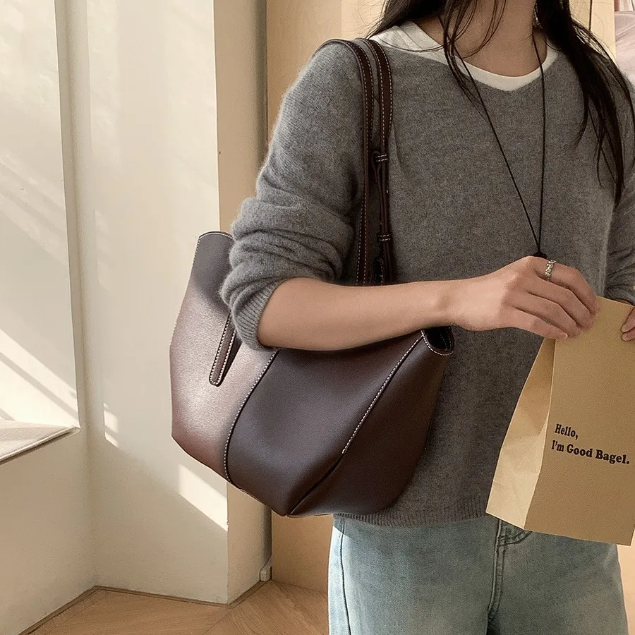 Vintage Women Handbag Large Ca - Luxury Bags Big のレビューと価格