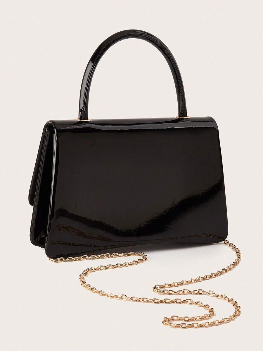 Shiny Patent Leather Evening H - Top Handle Patent Bag のレビューと価格