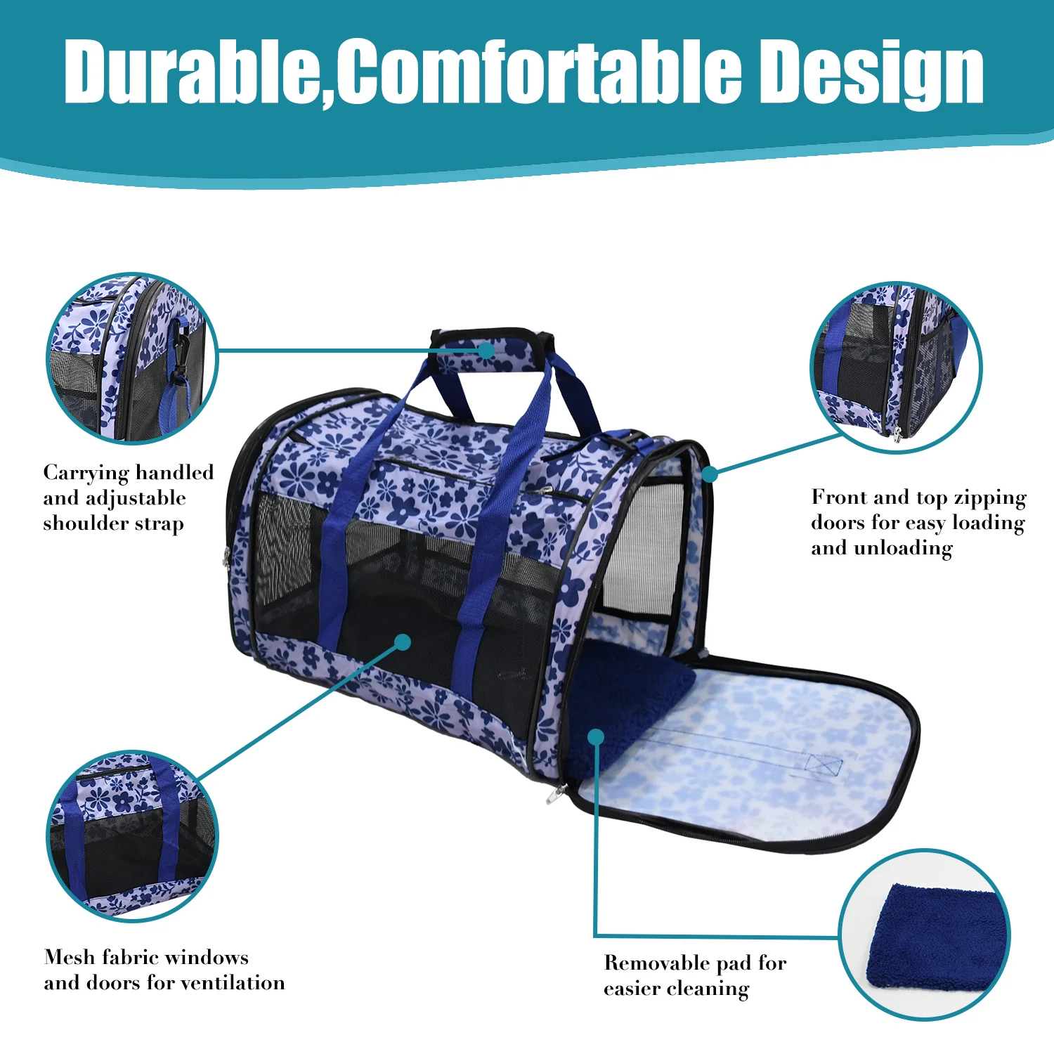 Soft-Sided Pet Carrier In USA  - Luxury Bags Usa のレビューと価格