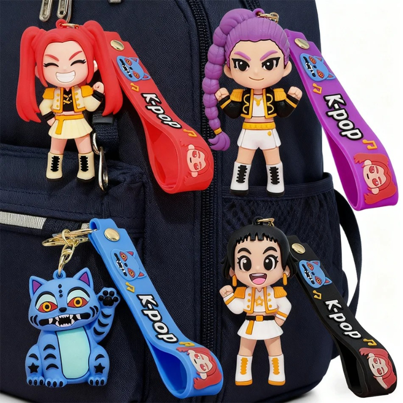 Hot Cartoon Anime Cute Keychai - Accordion Wallet Zip のレビューと価格